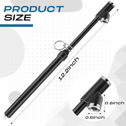 Tallew 10 Pack Dual Head Tire Pressure Gauge Heavy Duty Air Pressure Tire Gauge for Auto Truck Car RV Van Gage Range 10-150PSI, 1-10Bar (Black) - color: Black