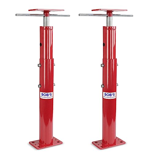 BISupply Basement Floor Jack 19” - 36” Adjustable Support Beam House Jack Post - Floor Lifting Joist Beam Brace for Cellar Ceiling 9700 lbs Max Capacity Screw Pole Jack - 2 Pack - size: 19-36 Inch (2 PACK)