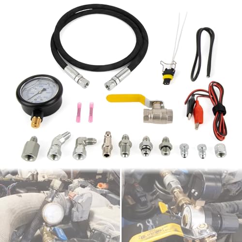 Hpop Test Tool High Pressure and Air Leak Test Gauge Tool Kit for F350 | Test Tool Kit for 6.0L 7.3L Engines, Steel and copper, detect intake system leaks, precision gauge diagnose abnormal noises