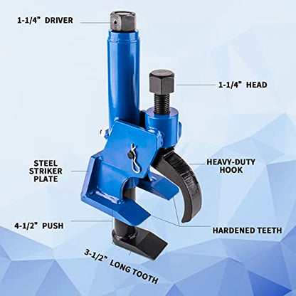 Manual Tire Bead Breaker, Adjustable Tire Repair Kit for ATV Cart Bus Truck 42" Tractors and More - color: blue