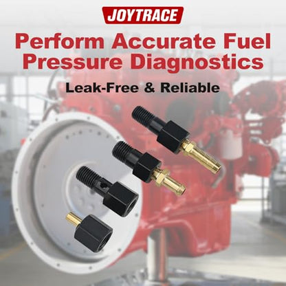 Diesel Fuel System Test Fitting Adapter Kit Compatible with 5.9L Cummins Diesel 9011 9012 9013 9014 – High-Pressure Fuel Pressure Test Adapter Set, Durable Brass Construction