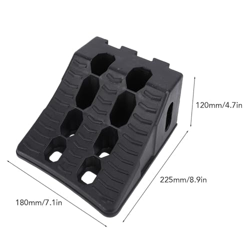 Fabater Wheel Chock, 2PCS Heavy Duty Wheel Stoppers, Tire Stopper Block Set, Autinative Wheel Wedge, Triangular Vehicle Service Ramps for Parking, Garag, Home, Maintenance