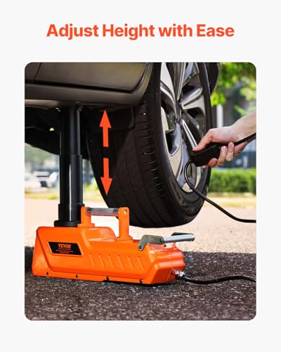VEVOR Electric Car Jack, 15 Ton Hydraulic Jack Lift, Hydraulic Lifting Range 7.9-20.5 inch Portable Jack kit for Sedan, SUV, Truck