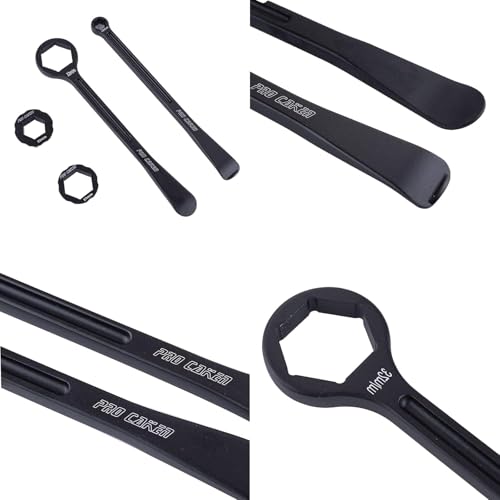 10MM/0.39'' 13MM/0.51'' 22MM/0.87'' 27MM/1.06'' 32MM/1.26''Tire Iron Lever Tool Spoon Motorcycle Tire Change Kit Wrench Set Kit Tire Repair Tool for European Bike XC SX XC EXCF - color: 13mm--black