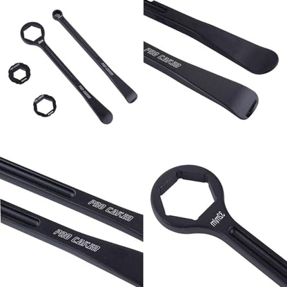 10MM/0.39'' 13MM/0.51'' 22MM/0.87'' 27MM/1.06'' 32MM/1.26''Tire Iron Lever Tool Spoon Motorcycle Tire Change Kit Wrench Set Kit Tire Repair Tool for European Bike XC SX XC EXCF - color: 13mm--black