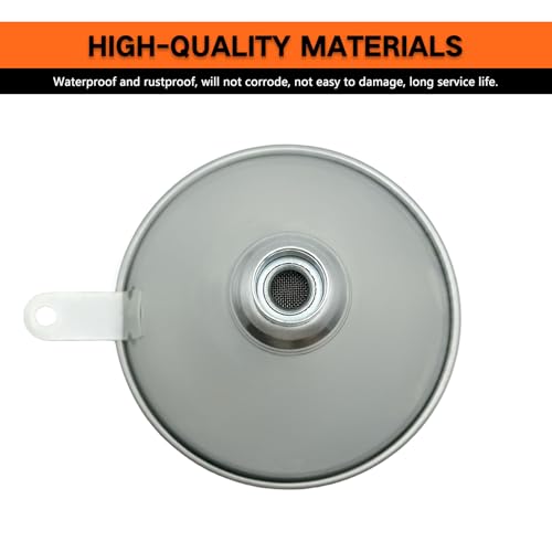 24.8" Steel Bendable Universal Spout Funnel with Filter for All Automotive Oils, Flexible Long Funnel for Transmission Fluid, Diesel Fuel and Other Liquids with Gloves