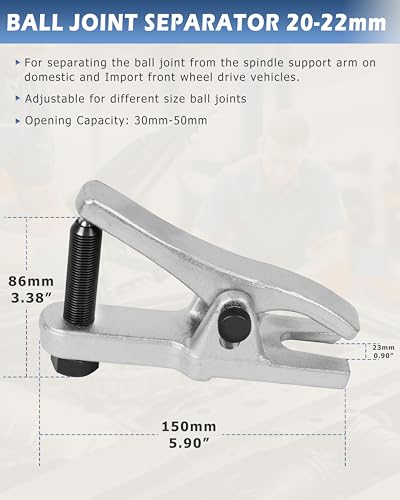 DAYUAN 3Pcs Ball Joint Separator Set Bundle with 5pcs Professional Front End Service Tool Kit