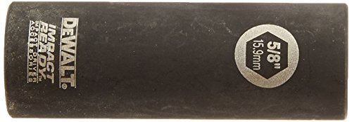DEWALT DW2288 3/8"Dr 5/8" Impact Deep Socket - size: 1 Count (Pack of 1), style: 5/8"