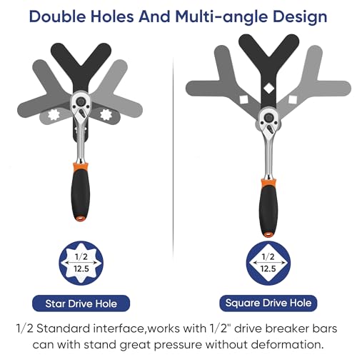 Strut Spreader Tool & Lower Control Arm Prying Tool,Suspension Tool Set,Ball Joint Removal Tool Kit for F W D, Import & Domestic Vehicles, Heavy Duty Steel for Safe, Fast Suspension Repair | Suspension Tool Set