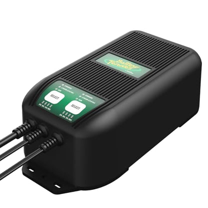 Battery Tender WaveCharge Pro 2 Bank Multibank Charger - 20 AMP (10 AMPs Per Bank) -12V - Smart Multi Battery Weatherproof Charger and Maintainer - 022-1007-DL-WH