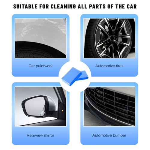 2PCS 100g Car Clay Bar, No Scratch Auto Detailing Claybar Cleaner with Washing and Adsorption Capacity, Premium Grade Damage Free Magic Clay Bar for Cleaning RV Bus Boat - color: 2pcs