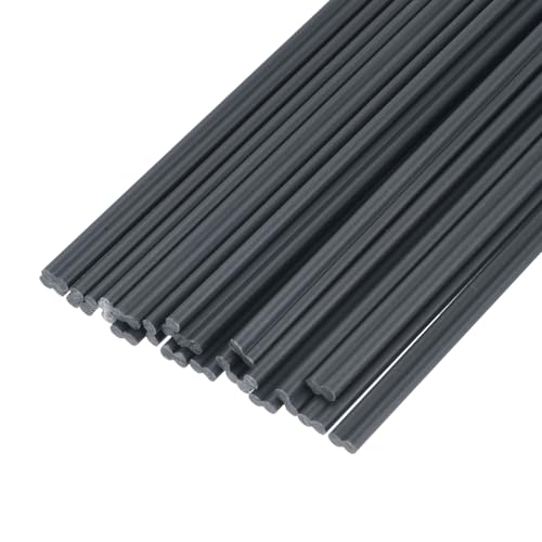 MECCANIXITY 20pcs 10 Inch Plastic Welding Rods PVC Welding Strips Welder Rods for Plastic Welder,Car Bumper, Kayak Repair, Grey - color: Grey, size: 10 Inch