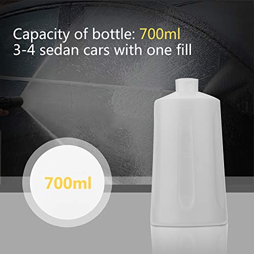 FUNTECK Foam Cannon Lance for Karcher K2-K7 Pressure Washer | Adjustable Soap Dispenser for Cleaning Vehicles, Cars, Motorcycles and Bikes, 700 ml