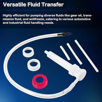 Fluid Pump for Gallon Bottles and Wide Mouth Quart Bottles,It is Highly efficient in transferring Various fluids Such as Gear Oil