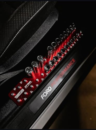 Westling USA Premium Aluminum Professional 8 Piece Socket Tray/Organizer Set, Holds 273 Standard and Metric Sockets (Red/Blue, 3 Row) - color: Red/Blue, size: 3 Row