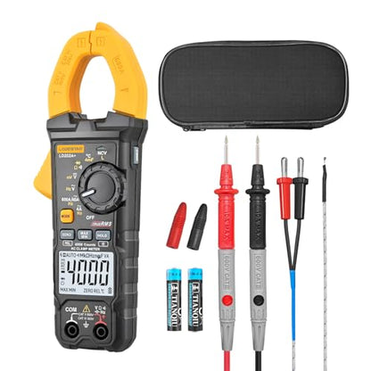 Digital Clamp Meter Multimeter 4000 Counts Voltage Tester with Auto Range, AC/DC Voltage, AC Current, Resistance, Capacitance, Continuity Diode,Live Wire Test, NCV, True RMS, AC Current Meter LD202A+ - style: LD202A+ 4000 Counts AC Current