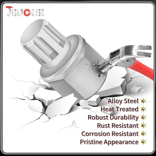 17/7PT Wheel Locking Nut Key for BMW, Anti-Theft Lug Nut Removal | Wheel Lock Nut Socket Adapter, Anti-Theft Screw Remover, Hand Repair Tool, Tyre Fitting, garage - size: 17/7Pt Key