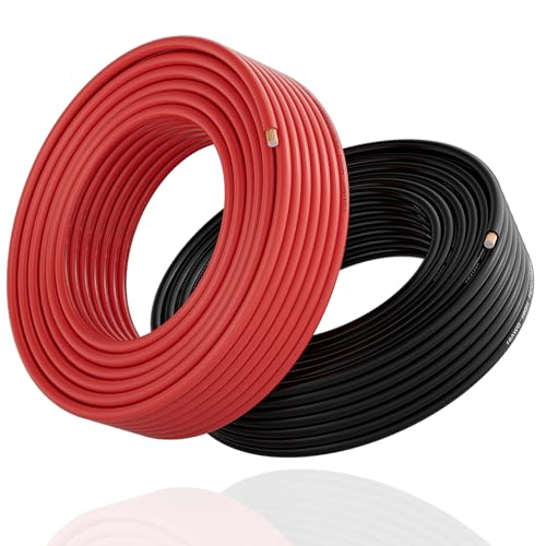 18 Gauge Wire (2-Pack Red/Black Each 100 FT), 18 AWG Automotive Wire, CCA, Speaker Audio Cable, Flexible Low Voltage Security Alarm Hook Up Control Cable, Stranded Electrical Wires for DIY DC - color: Black/Red, size: 100FT-2PK