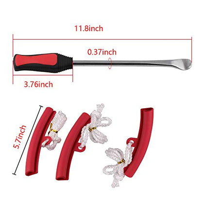 Tire Lever Tool Spoon and Wheel Rim Protectors Tool Kit for Motorcycle Dirt Bike Lawn Mower Tire Changing Tools Kit Dirt Bike Touring Set