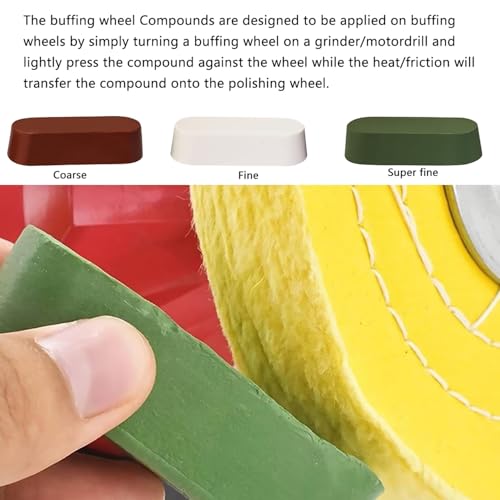 137PCS Buffing Wheel Polishing Kit Compatible with Dremel, with Polish Compound, Rotary Tool Accessories with 1/8" Shank, Abrasive Wheel Buffing Polishing Wire Brushes Wool Felt Cotton Mounted