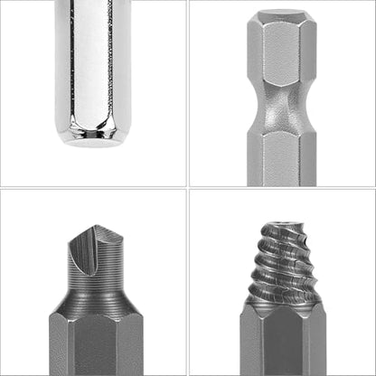 QWORK Screw Extractor Set for Stripped, Broken, Damaged Screws, 22 PCS Stripped Kit, Damaged Screw Remover Set, with Magnetic Extension Bit Holder and Socket Adapter