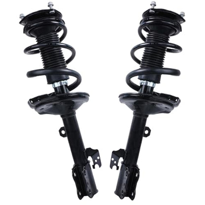Detroit Axle - Front Steering Knuckles Struts for 06-07 Toyota Highlander 04-06 Lexus RX330, 07-09 RX350, 06-08 RX400h, 2 Steering Knuckles & Wheel Bearing Hubs 2 Struts w/Coil Spring Replacement - size: 4QU48630/ Big strut kit