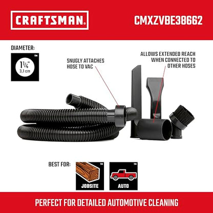 CRAFTSMAN CMXZVBE38662 1-1/4 in. Car Cleaning Wet Dry Vac Attachment Kit - size: Car Cleaning Kit