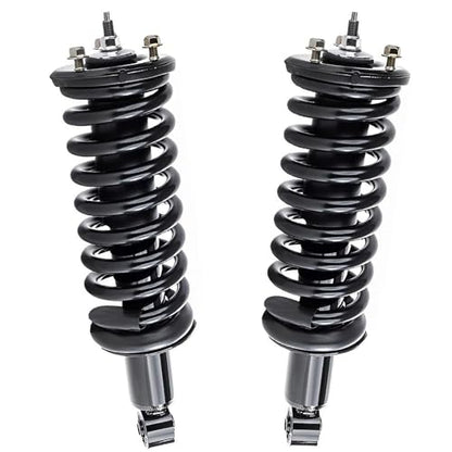 Detroit Axle - 4WD Front Struts with Coil Spring for 2005-2021 Nissan Frontier, 2006 2007 2008 2009 2010 2011 2012 2013 2014 2015 2016 2017 2018 2019 2020 Complete Struts Assembly Replacement - size: SR4202x2/Pair