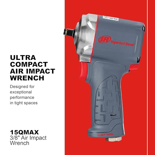 Ingersoll Rand 135MAX 3" Stroke Long-Barrel Air Hammer | Max rotational speed up to 2,600 BPM, ideal for exhaust and front-end jobs - style: 15QMAX - 3/8" Ultra-Compact Impact Wrench with Quiet Technology
