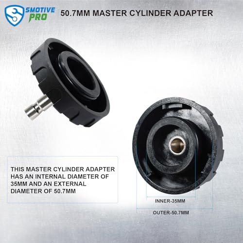 SMOTIVEPRO 50.7mm Master Cylinder Bleeder Adapter Compatible with Most Imported and Some Domestic Vehicles - size: 50.7mm Master Cylinder Adapter