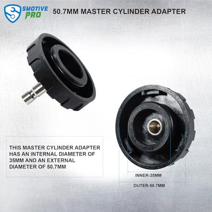 SMOTIVEPRO 50.7mm Master Cylinder Bleeder Adapter Compatible with Most Imported and Some Domestic Vehicles - size: 50.7mm Master Cylinder Adapter