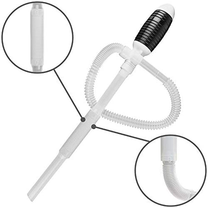 TERA PUMP Manual Portable Siphon Pump | Up to 12 Liter per Minute, Multiuse Patented Suction Tube, Can be Set Straight (Rigid) w/Additional Piece - style: 3 GPM