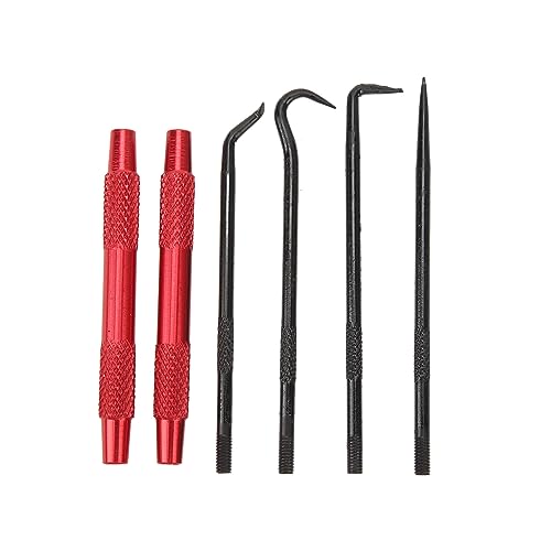 2 Sets O Ring Pick, Carbon Puller Tool with Removable Hook Head for Cars, Efficient Fast Oil Seal Removal