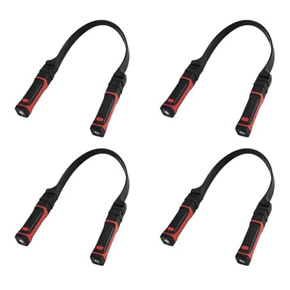 Neck Flashlight 4X Detachable Neck Light Rechargeable, LED Work Light with Magnetic Base, Hands Free Mechanic Light, Around Neck