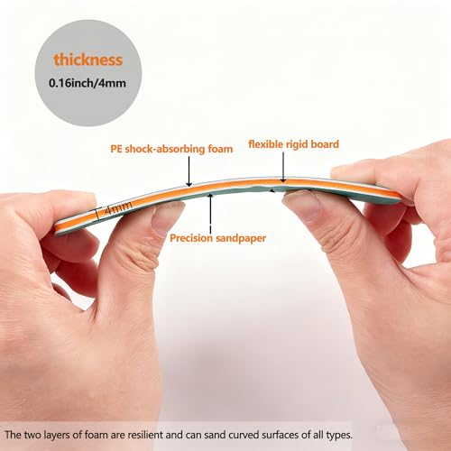 IRISFLY 6Pcs Sanding Sticks,Polishing Sticks Assorted,Model Hobby Making Tools,Metal and Plastic Sanding Tools for Gundam Repairing,Model Craft Amateur Beginner (400,600,800 Grit) - style: 400,600,800 Grit
