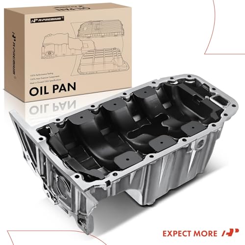 A-Premium Engine Oil Pan Sump with Drain Plug | Compatible with Chevrolet Cruze 2010-2016, Cruze Limited 2016, Sonic 2012-2018, Trax 2017-2018, 1.8L, W/o Oil Level Sensor