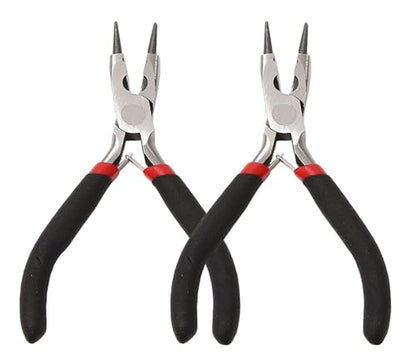 2 Pack Round Nose Pliers Jewelry Making Tools,Round-Nose Pliers for Bending and Looping Wires - style: Jewelry Nose
