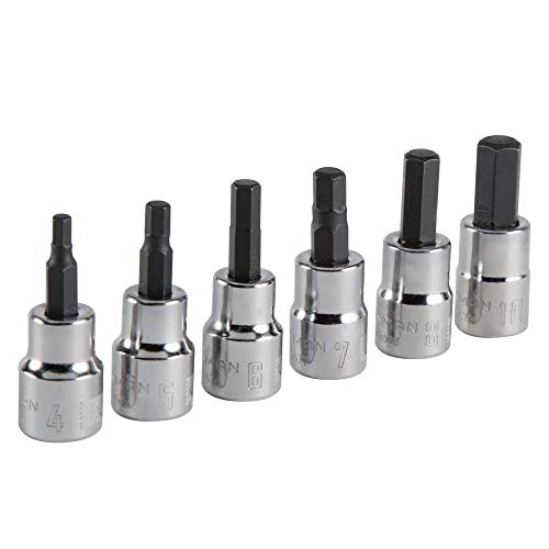 CRAFTSMAN Hex Bit Socket Set, 3/8" Drive, Metric, 6-Piece (CMMT34448) - size: 6PC in, style: 6PC Hex MM