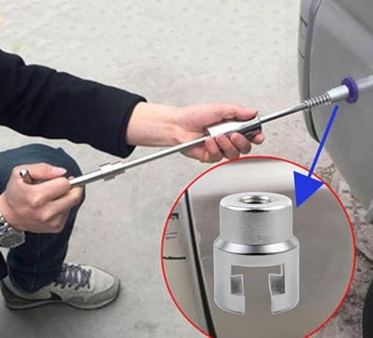 Slide Hammer Dent Puller, Dent Repair Puller Head Kit M10 PDR | Heavy-Duty Steel, For Car & Motorcycle Dents, Straight-Groove Dents Removal, No Plastic Bumpers Or Large Dents, PDR Tools - size: M10