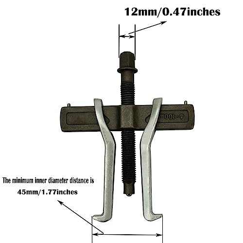 2 Claw Gears Puller for Removal of Pulley Flywheel Bearing(4").+2-Jaw Gear Puller,Adjustable - Bearing Gears Puller(8").