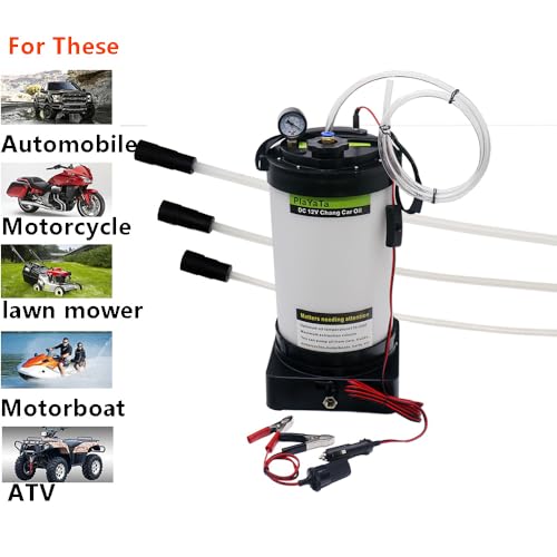 12V DC Current Oil Changer 6L Oil Pump: for car Engine Oil, Transmission Oil, coolant, Brake Oil, Easy to Operate, can Pump Oil Through The Dipstick Tube (6L) - size: 6L