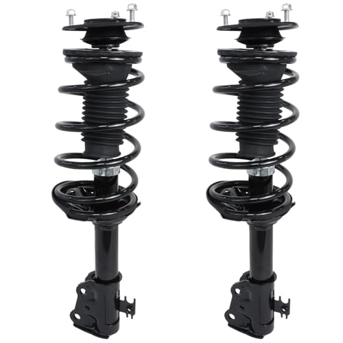 Detroit Axle - 4pc Front End Suspension Kit for Toyota Echo 2000-2005, 2 | Ready Suspension Struts w/Coil Spring Assembly 2 Lower Control Arms w/Ball Joints 2001 2002 2003 2004 Replacement - size: 4CQ1201139/Big Kit