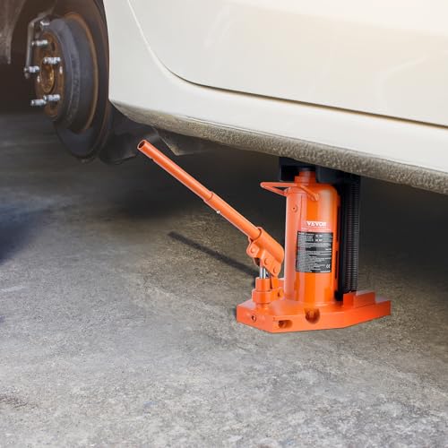 VEVOR Hydraulic Toe Jack, 10 Ton Lift, 20 Ton Capacity, 1.2-7.5 in Toe Height, 12.6-18.9 in Top Height, Air Hydraulic Claw Jack for Machinery - size: 10-20 ton