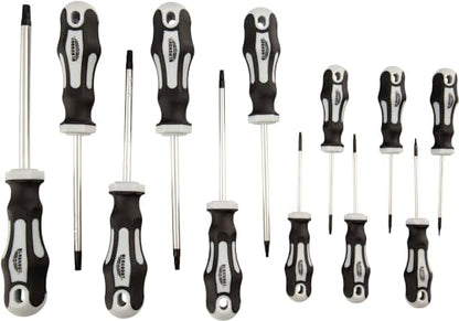 Blackout XP 12-Piece Torx Screwdriver Set Plus Zippered Carrying Bag | Precision Magnetic Screwdriver Tool Set, Black (12 Piece)