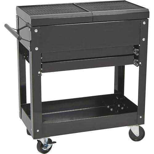 Ironton 28in. 2-Drawer Tool Cart - 30-1/2in.L x 14-1/2in.W x 33in.H, 350-Lb. Capacity - size: 2 Drawer
