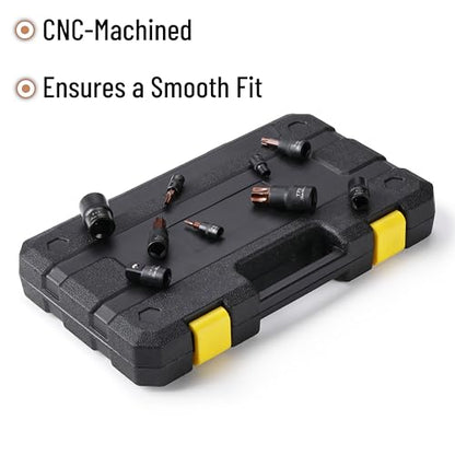 Bates- Torx Bit Socket Set & E Torx Socket Set, 31 pcs, Cr-V Steel, Star T8-T70, E4-E24, 1/4", 1/2" & 3/8" Adaptors & Reducers