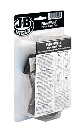 FiberWeld Pipe Repair Cast 2x48 Inch – High Strength Adhesive Fiberglass Wrap – White - size: 2" x 48"