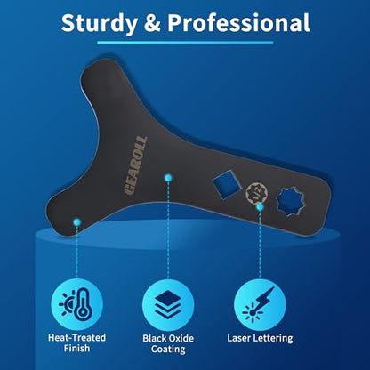 Lower Control Arm Prying Tool, Suspension Specialty Arm Lever Bushing Tool, Lower Ball Joint Pry, Control Arm Tool Suspension Arm Lever Compatible with 1/2" Drive Extension Breaker Bar - size: lower control arm tool