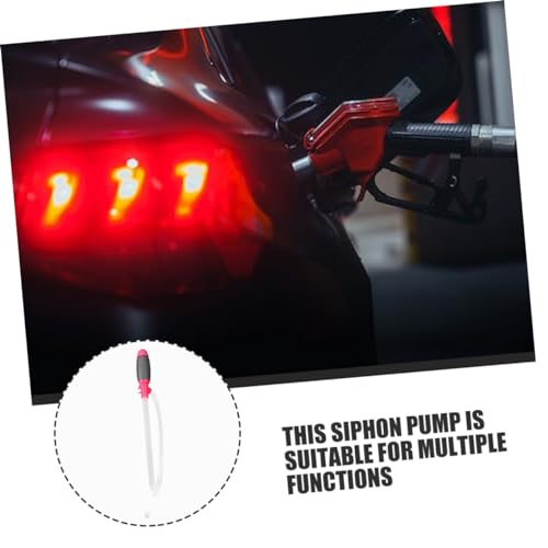 Alipis Manual Fuel Transfer Pump Kit 2-Piece Siphon Pump Hose Water Easy to Use for Automotive and Home Applications