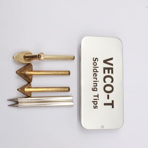 5PCS Plastic Welding Tips,Soldering Iron Gun Tips with a Storage Box,for Plastic Welding,Fuel Tank,Car Bumper Dashboard Kayak Repair